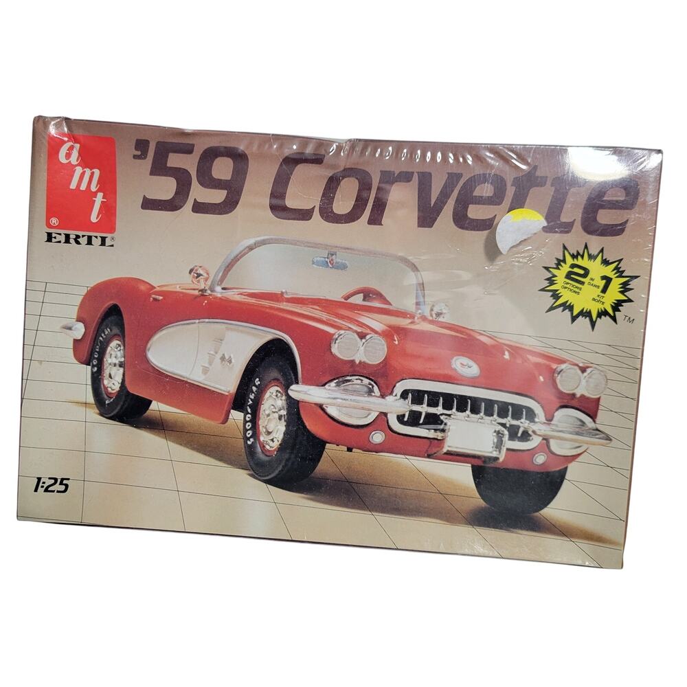 AMT ERTL 59 Corvette Model Car Made In USA  New Box Sealed  112125-1M10